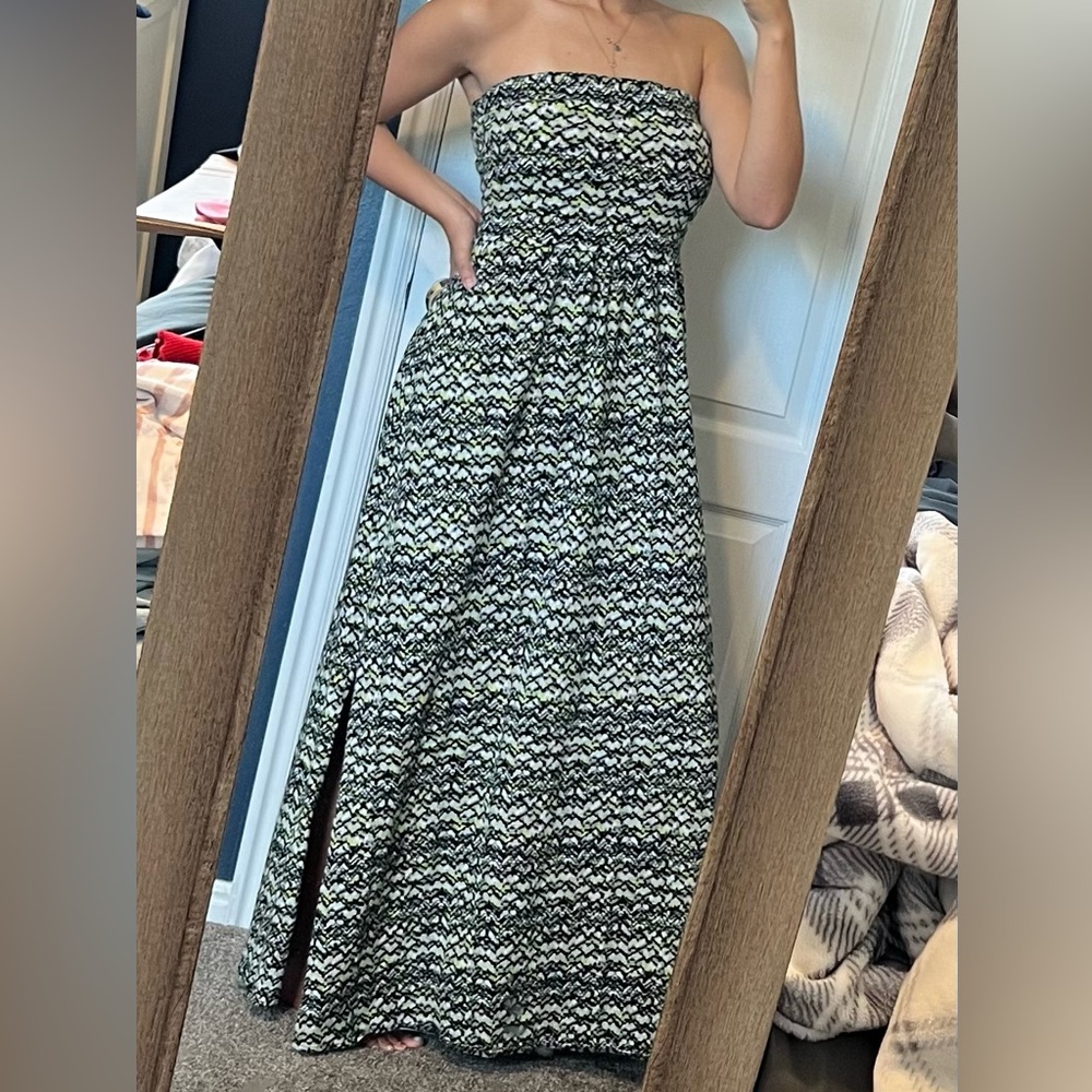 Urban Love Snake pattern strapless dress